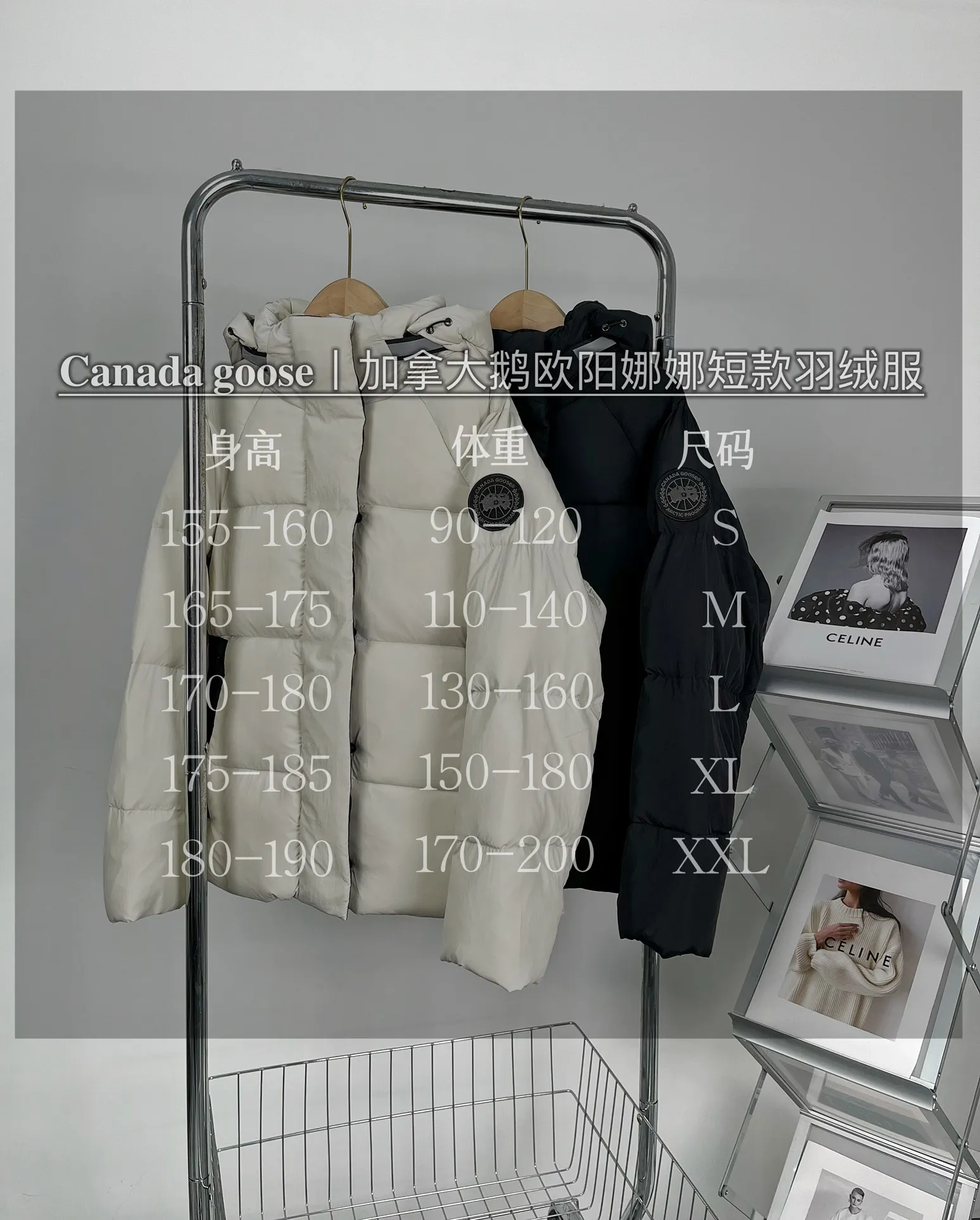 P780 𝐂𝐚𝐧𝐚𝐝𝐚 𝐠𝐨𝐨𝐬𝐞丨Canada Goose Ouyang Nana same style short down jacket Size: S-XXL